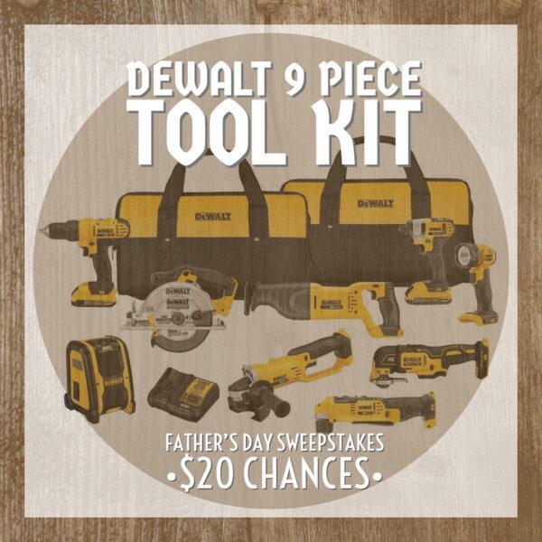 NSUJL Father's Day DeWalt 9 Piece Tool Kit Sweepstakes