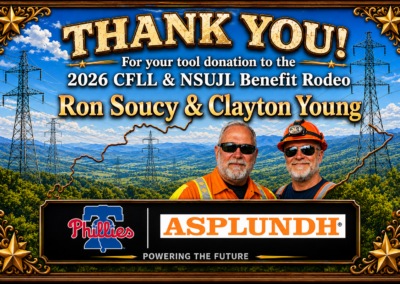 Thank You - Asplundh for the Tool Donation