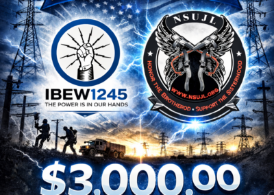 Thank You - IBEW Local 1245 - $3000 Associate Membership