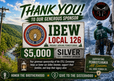 Thank You - IBEW 126 - $5000 Silver CFLL Sponsor