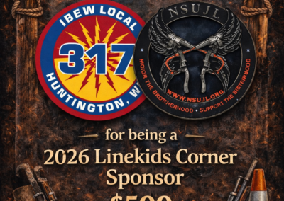 Thank You - IBEW Local 317 - $500 Linekids Corner Sponsor