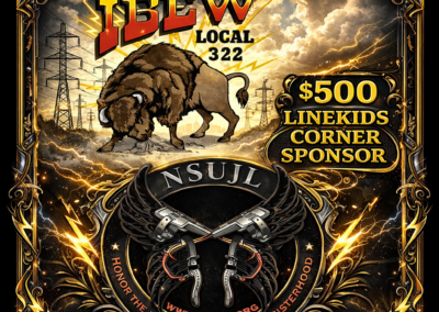 Thank You - IBEW Local 322 - $500 Linekids Corner Sponsor