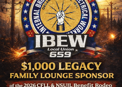 Thank You - IBEW Local 659- $1000 Legacy Family Lounge & Pole Sponsor